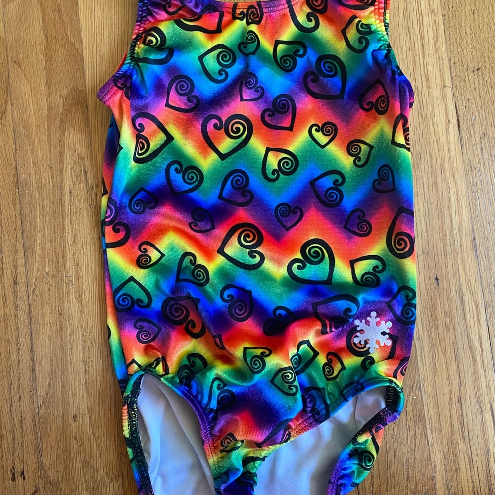 Girls snowflake leotard